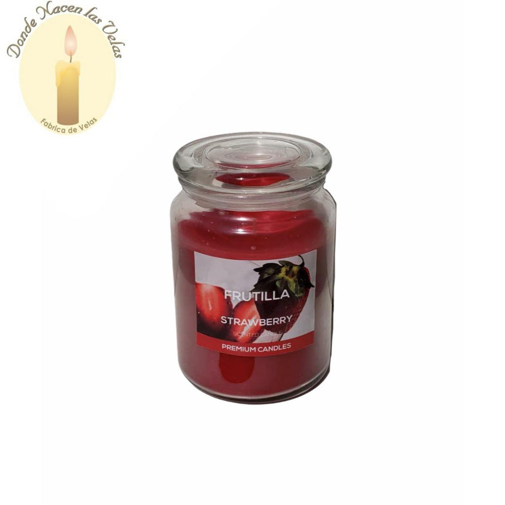 Velas Aromáticas Frutilla Jarra Vidrio (L 1,082 Grs)