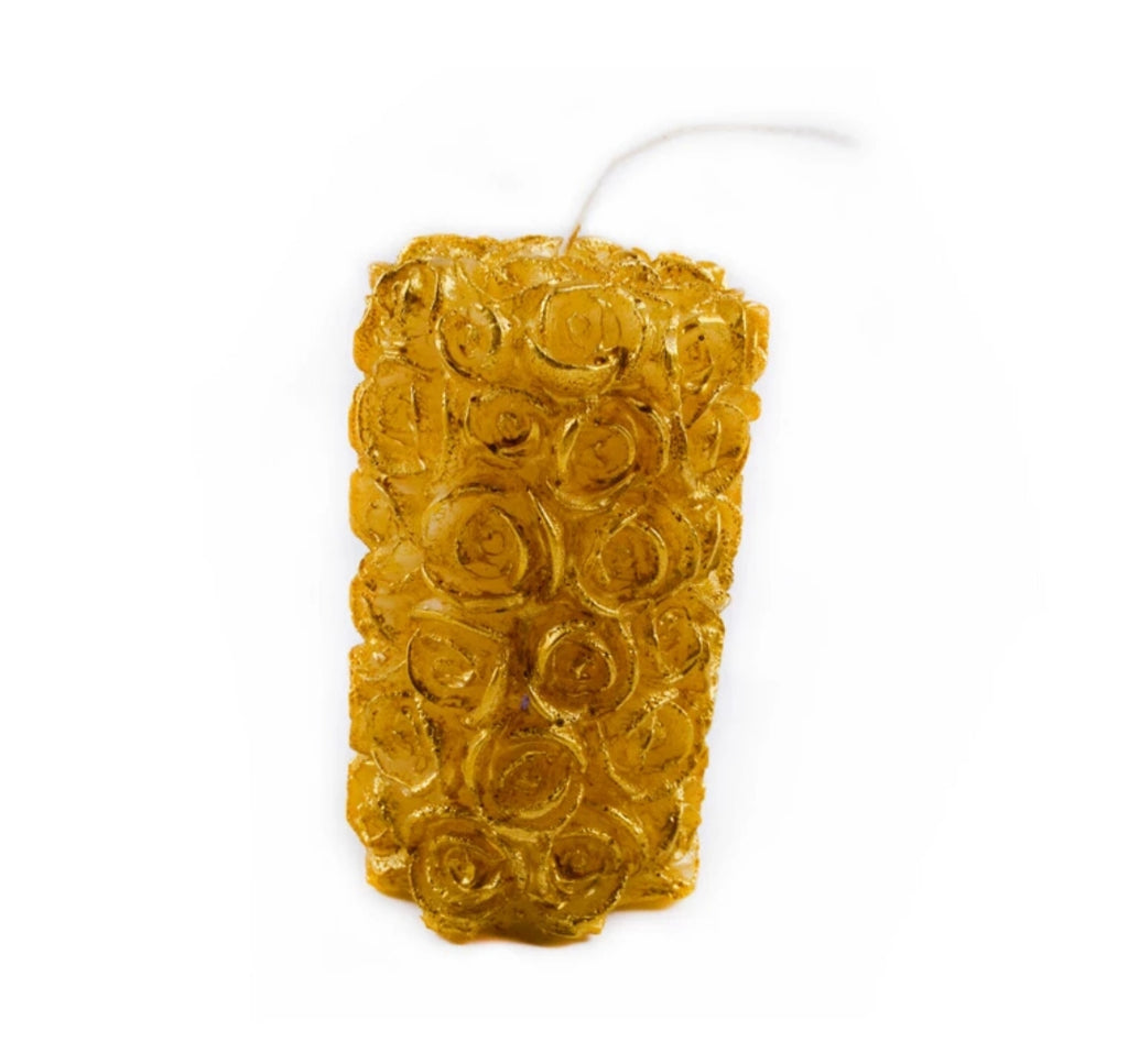 Molde De Silicona Para Velas, Cilindro De Flores MS59