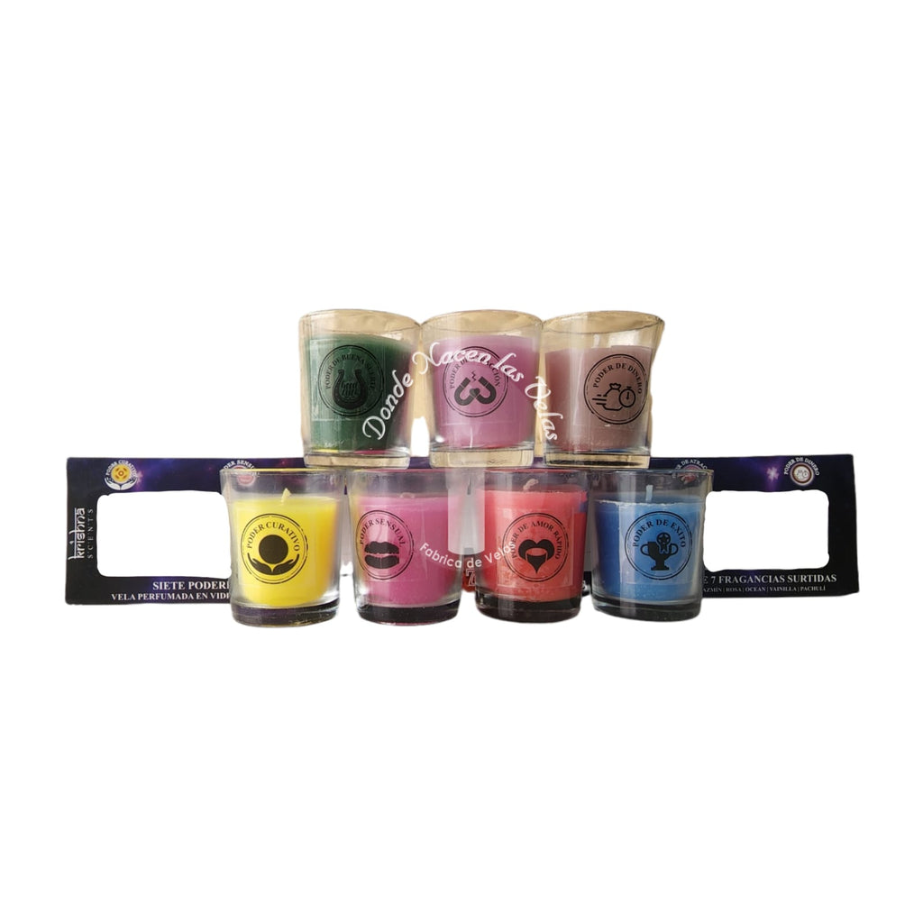 Velas Aromáticas 7 Poderes Vaso pequeño