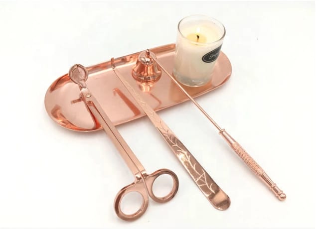 Accesorios de velas Oro Rosa