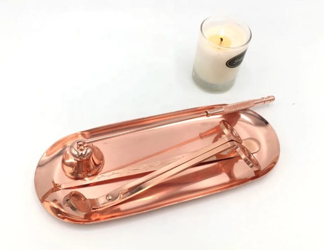 Accesorios de velas Oro Rosa