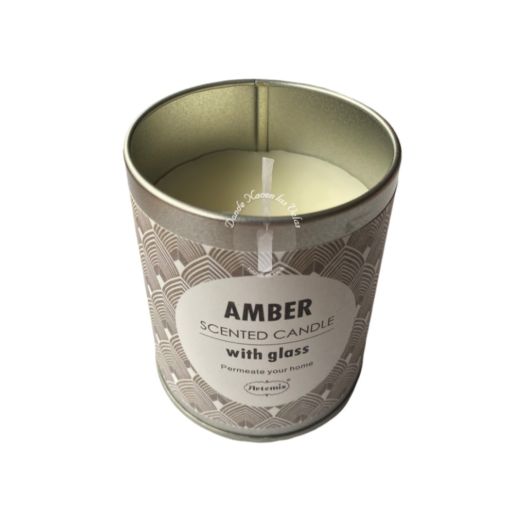 Velas Aromáticas Lata Ambar