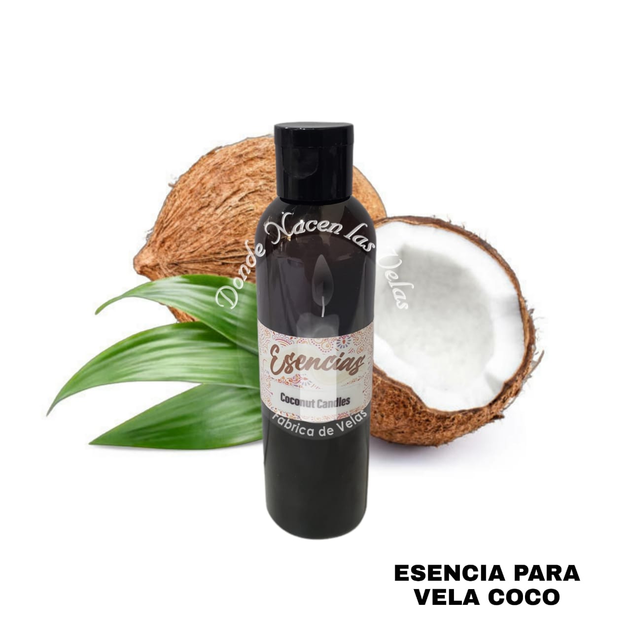 Esencia Coco Vela de Parafina. 95 ml