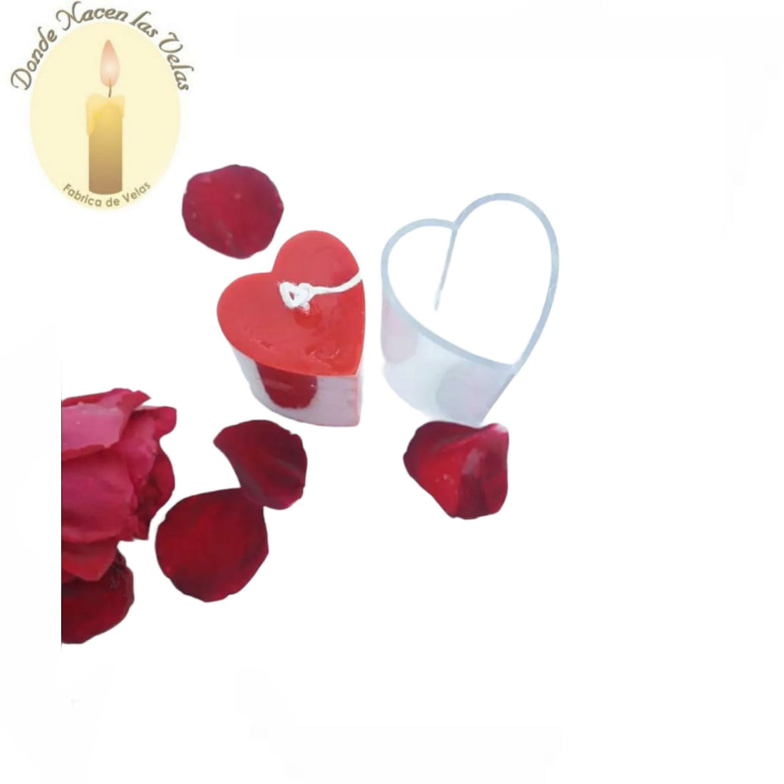 Molde De Acrilico Para Velas Cirio Corazòn MS38