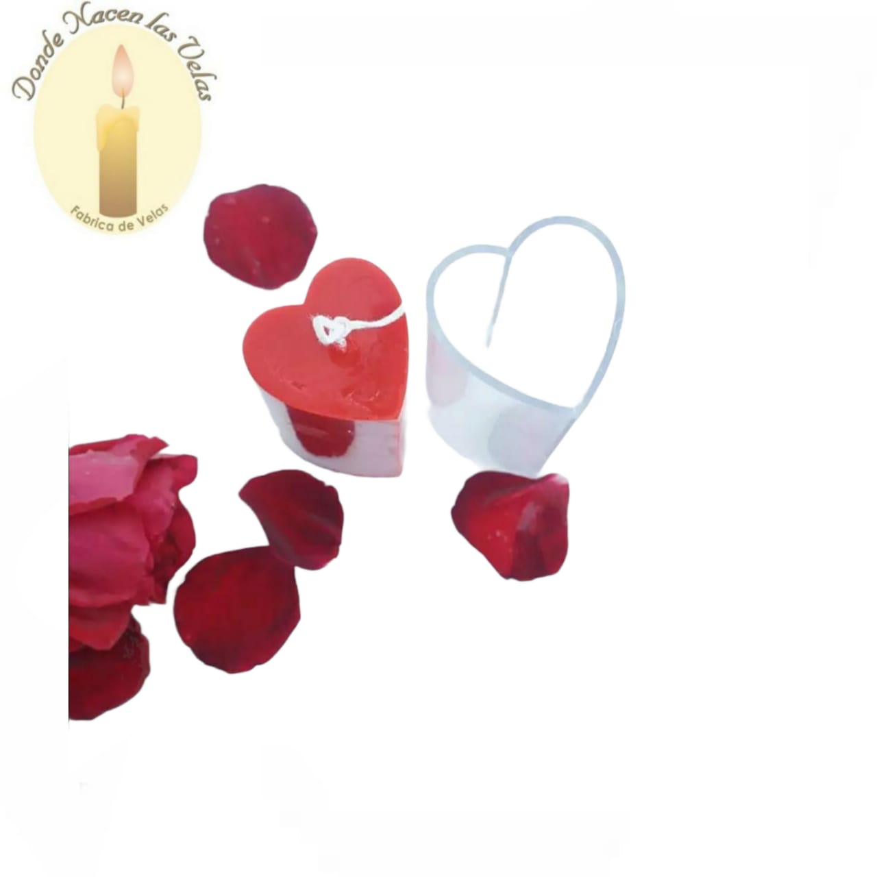Molde De Acrilico Para Velas Cirio Corazòn MS38