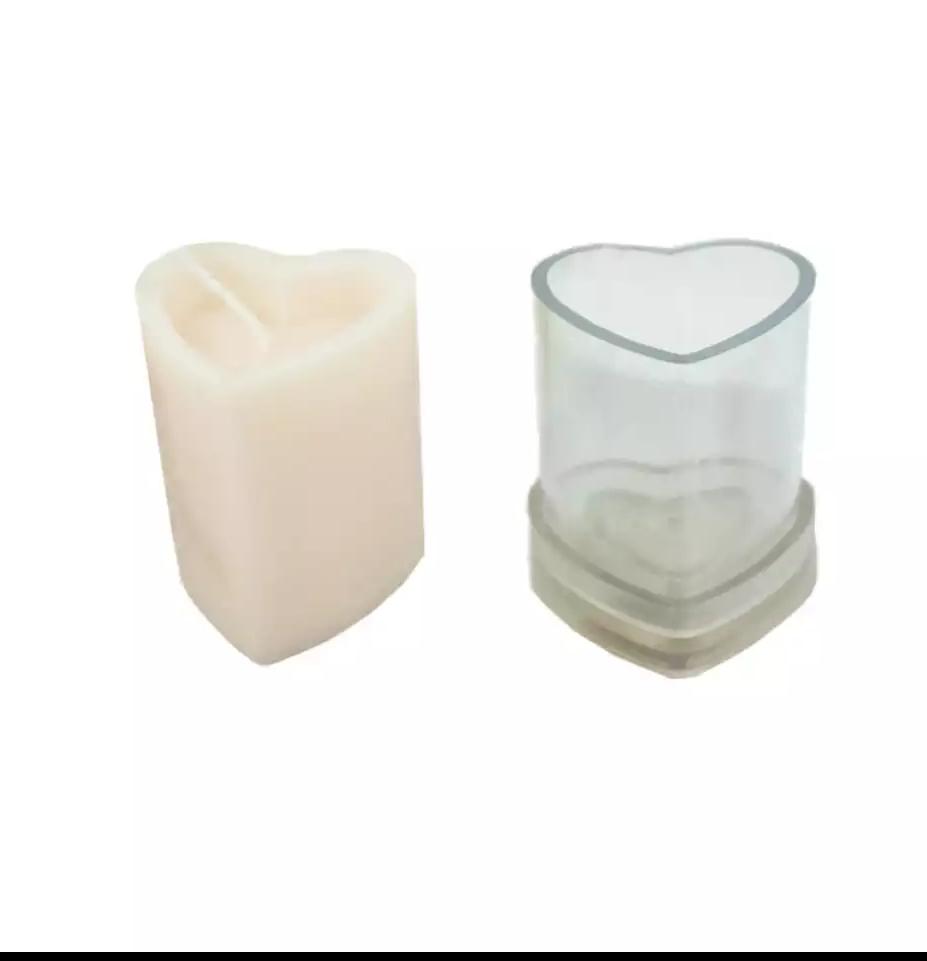 Molde De Acrilico Para Velas Cirio Corazòn Pequeño MS51