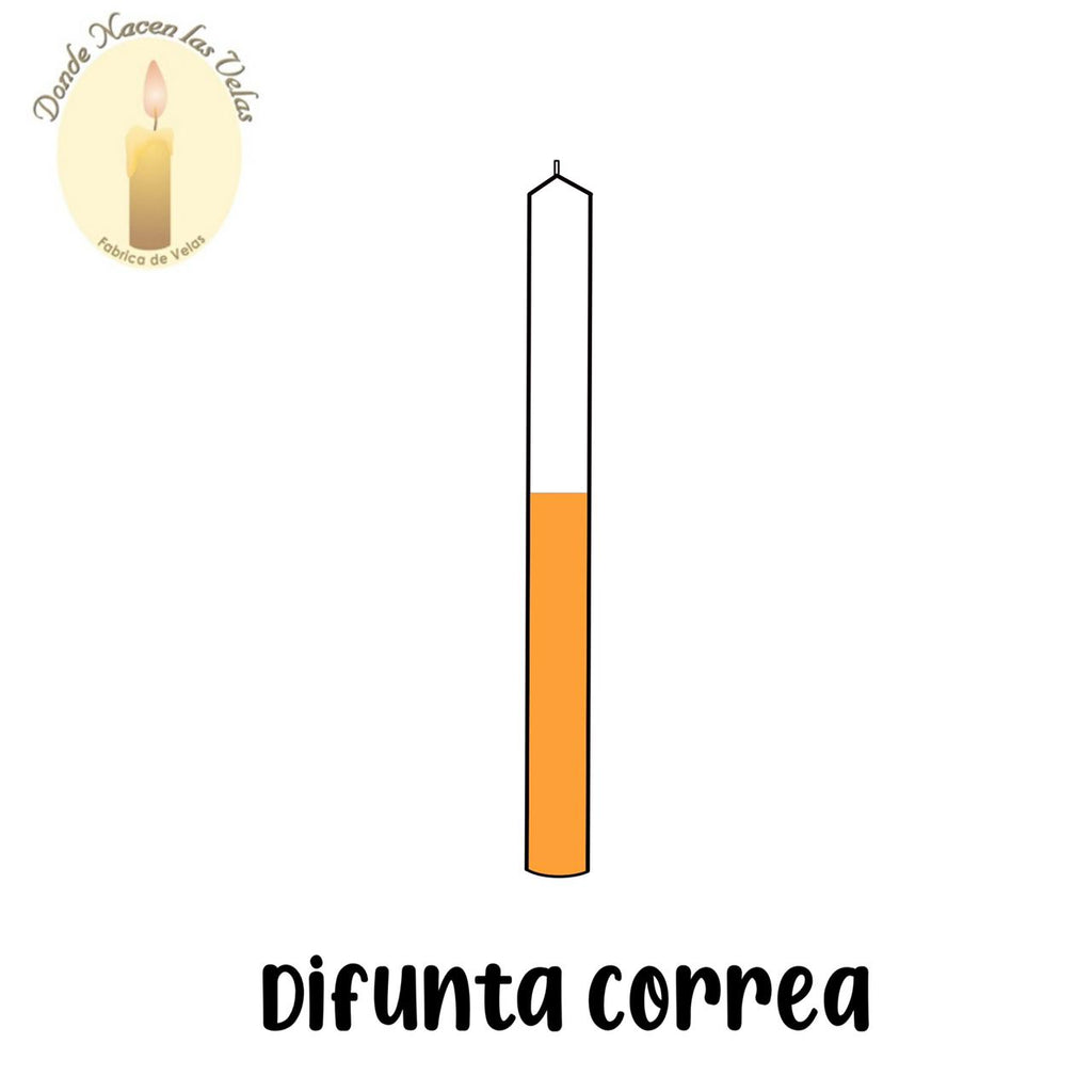 Vela Lisa color Difunta Correa