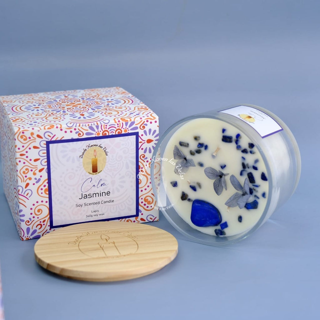 Velas Aromáticas Lapislazuli, Jazmin 340 Grs