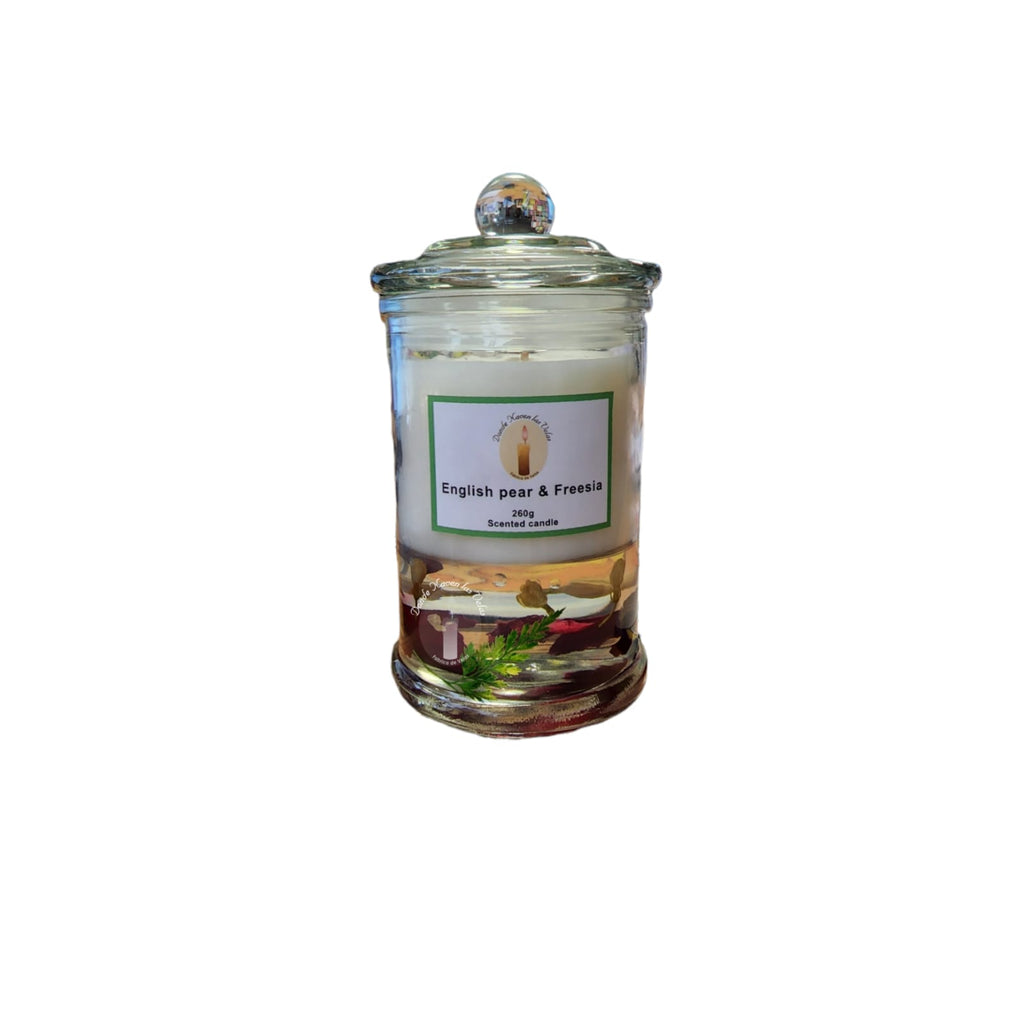 Velas Aromáticas Soya Y Gel, English pear Fresia