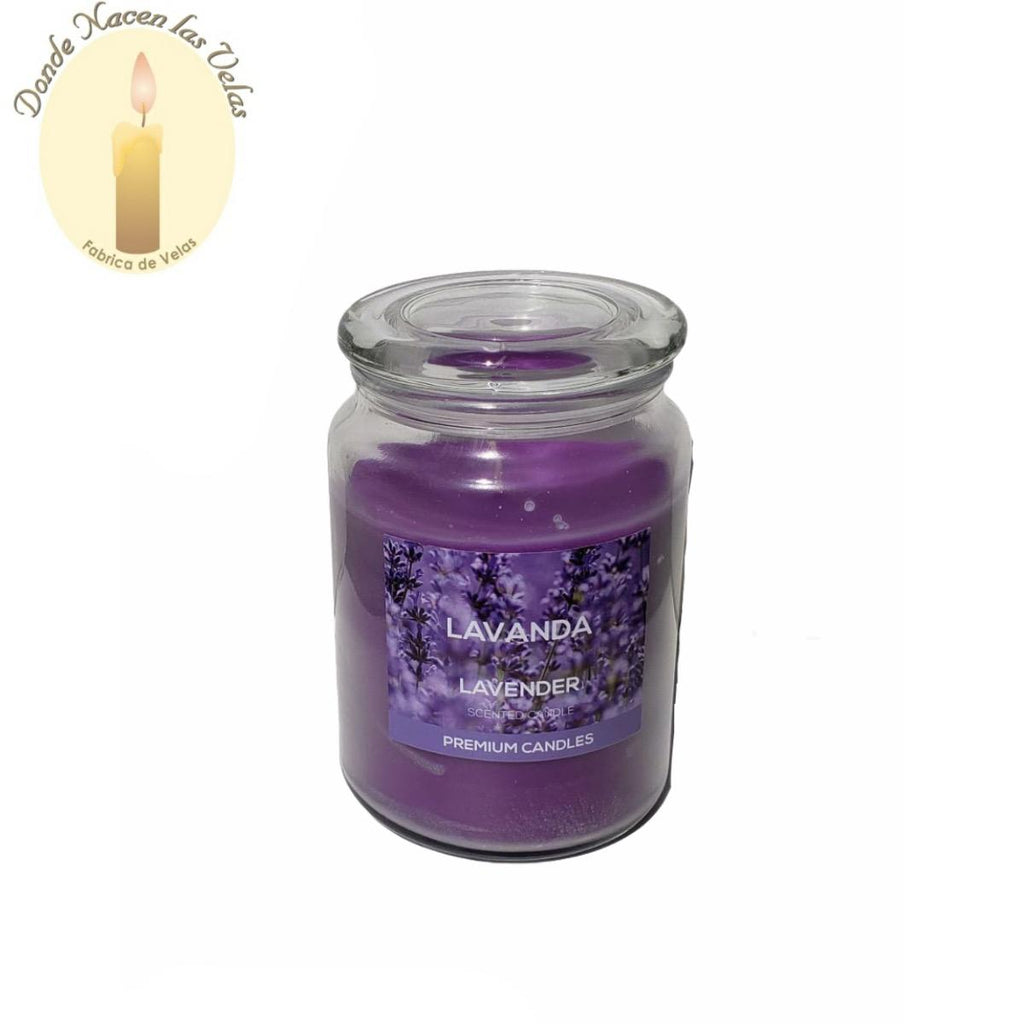 Velas Aromáticas Lavanda Jarra Vidrio ( L 1,082 Grs)