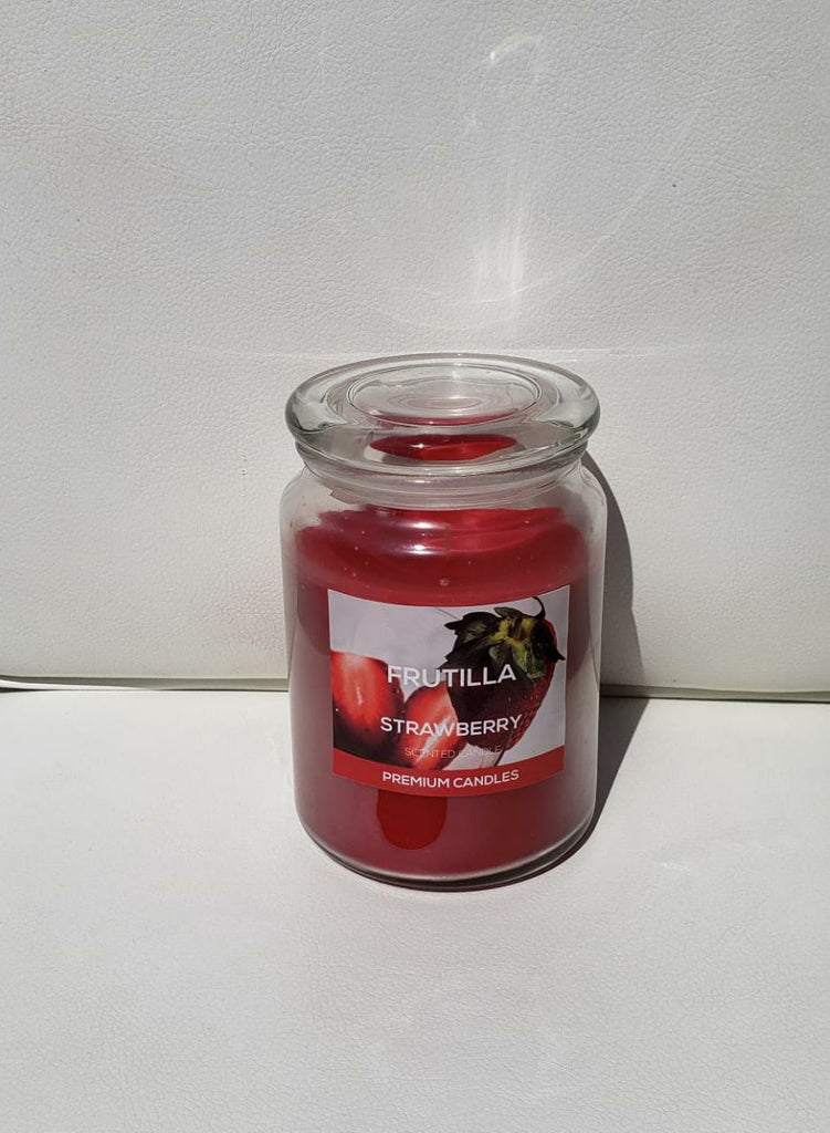 Velas Aromáticas Frutilla Jarra Vidrio (L 1,082 Grs)