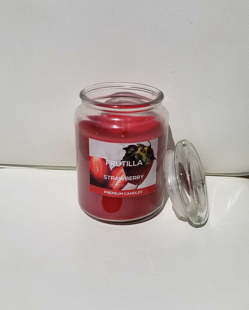 Velas Aromáticas Frutilla Jarra Vidrio (L 1,082 Grs)