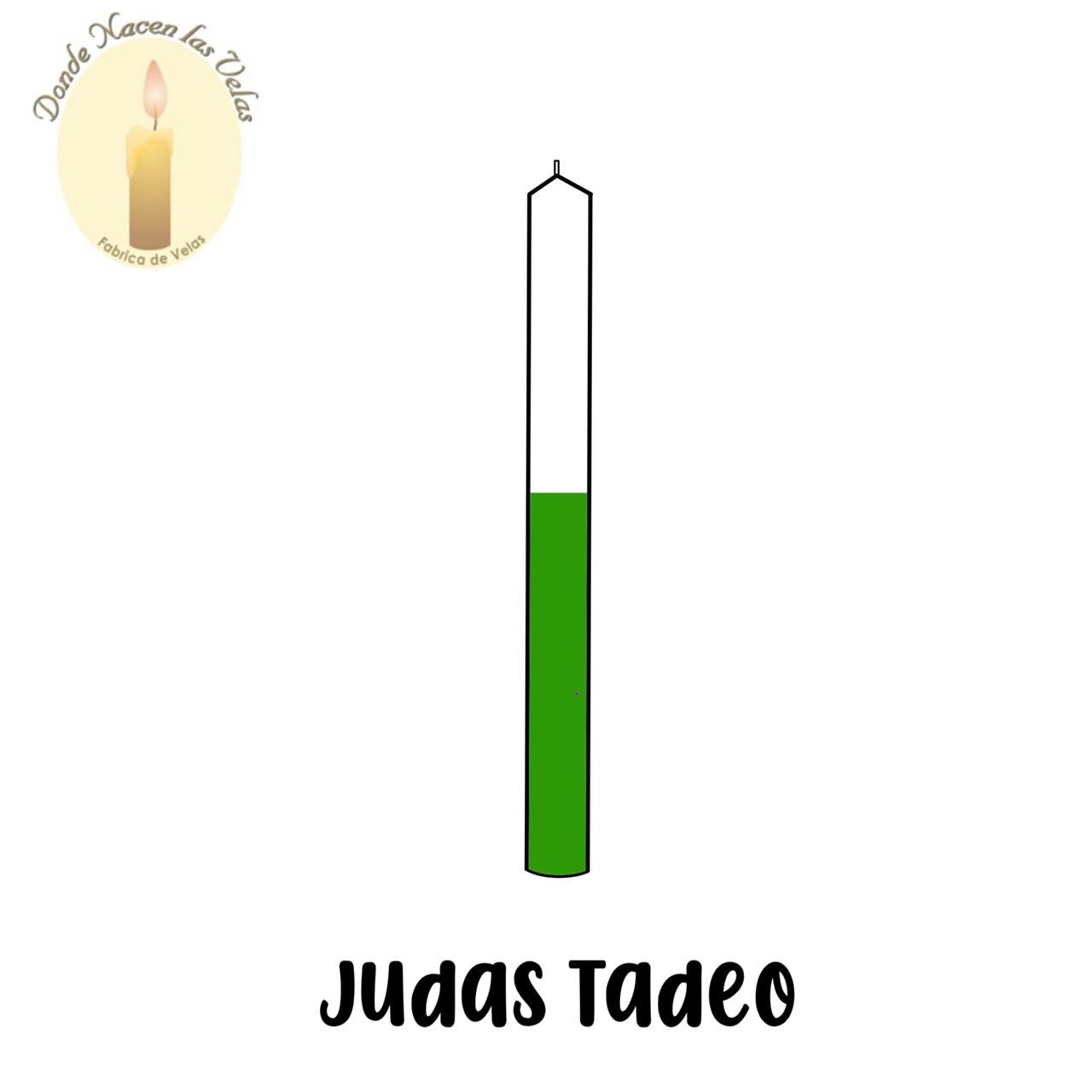 Vela Lisa Color San Judas Tadeo