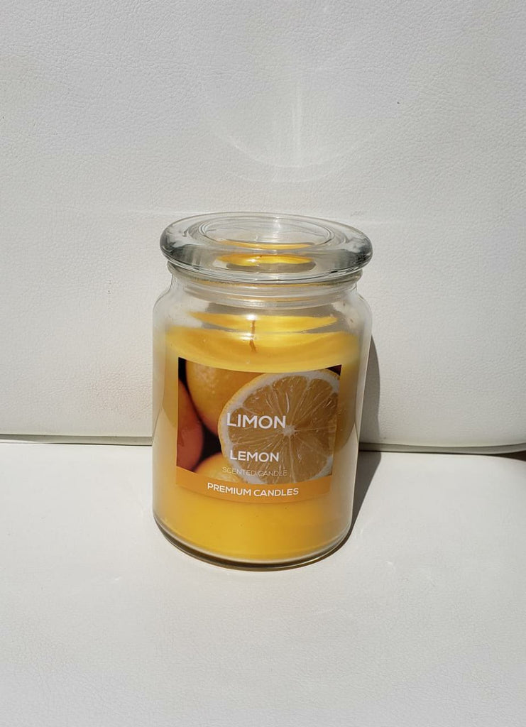 Velas Aromáticas Limon Jarra Vidrio ( L 1,082 Grs)