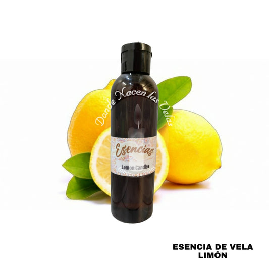 Esencia Limon Vela de Parafina. 95 ml