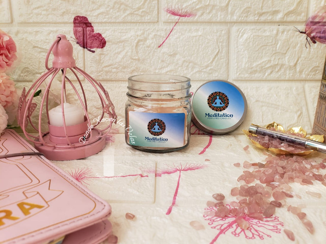Vela Aromatica Vidrio Meditacion