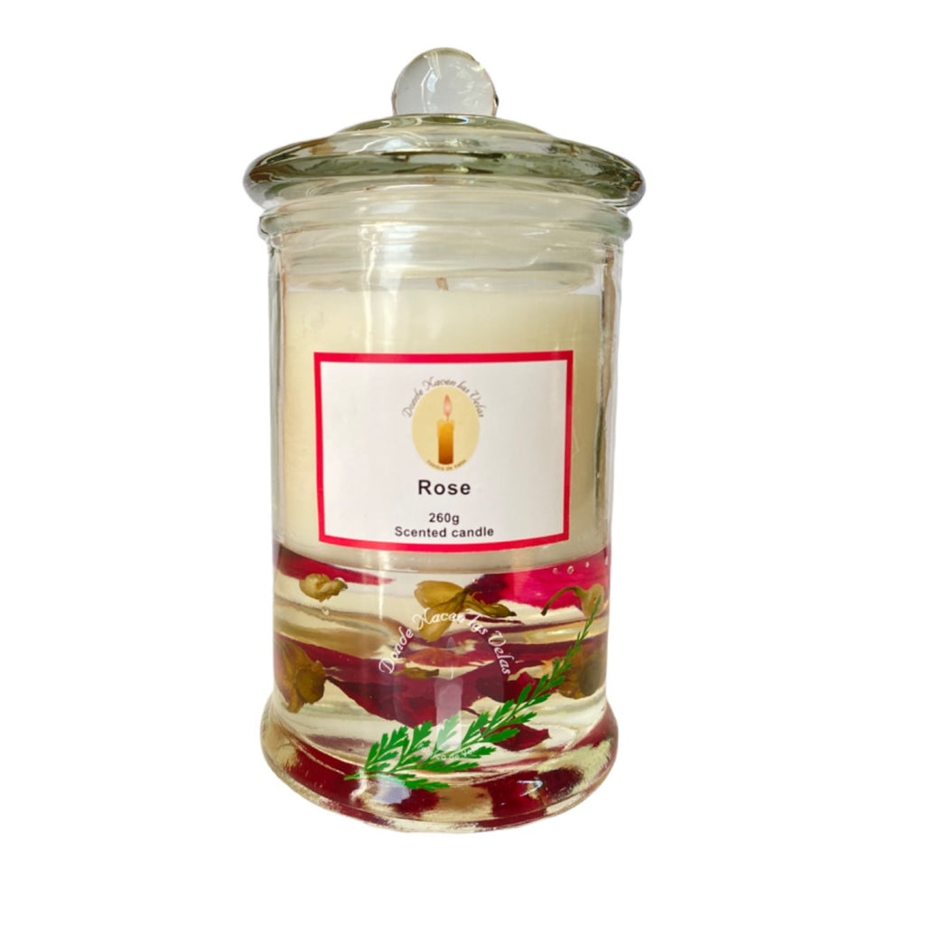 Velas Aromáticas Soya Y Gel, Rosa