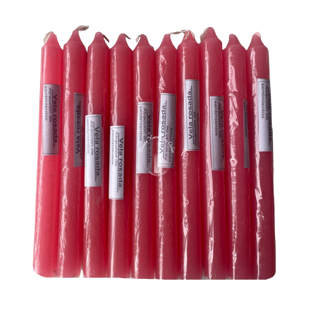 Vela Lisa color Rosado