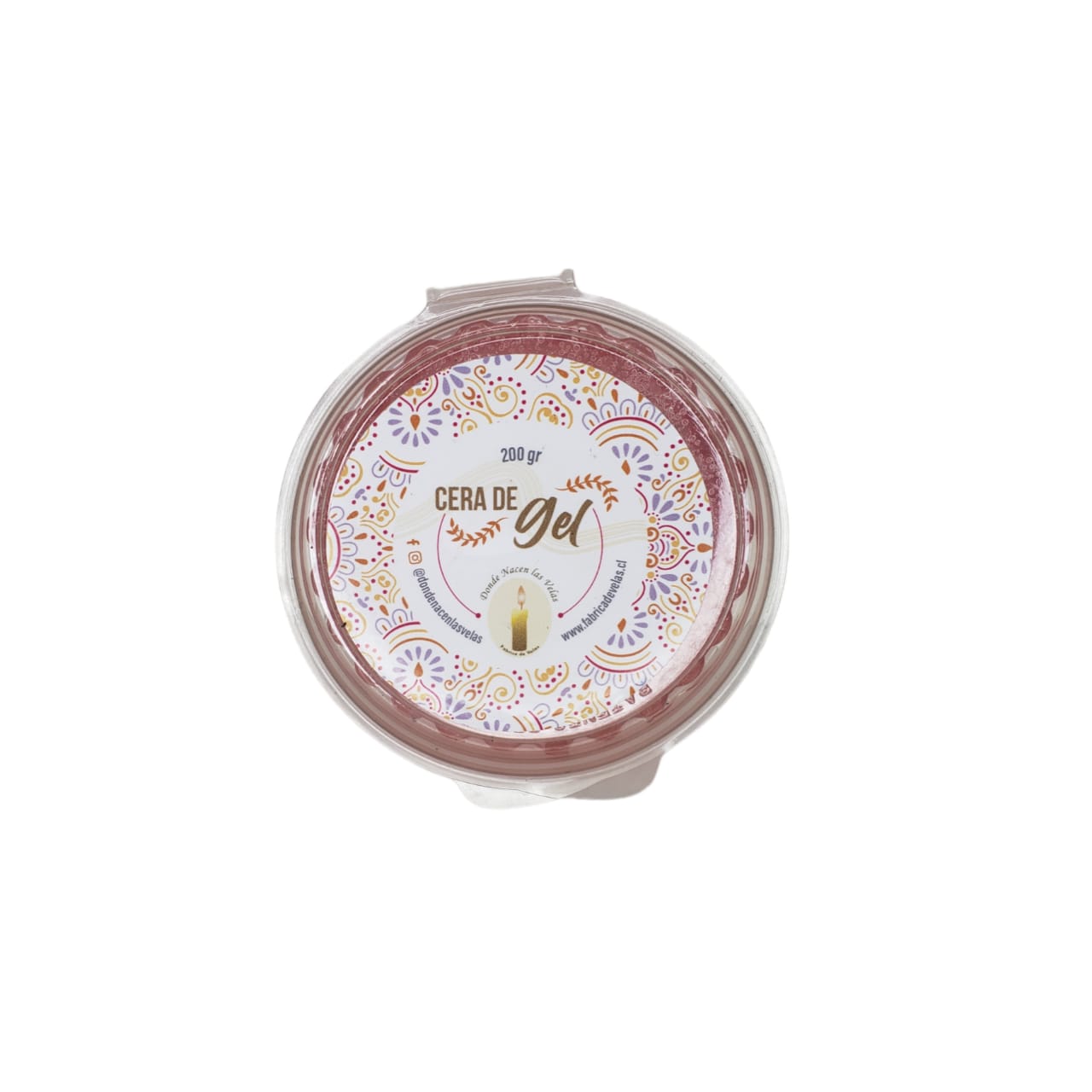 Cera de Gel Rosado 200 grs.