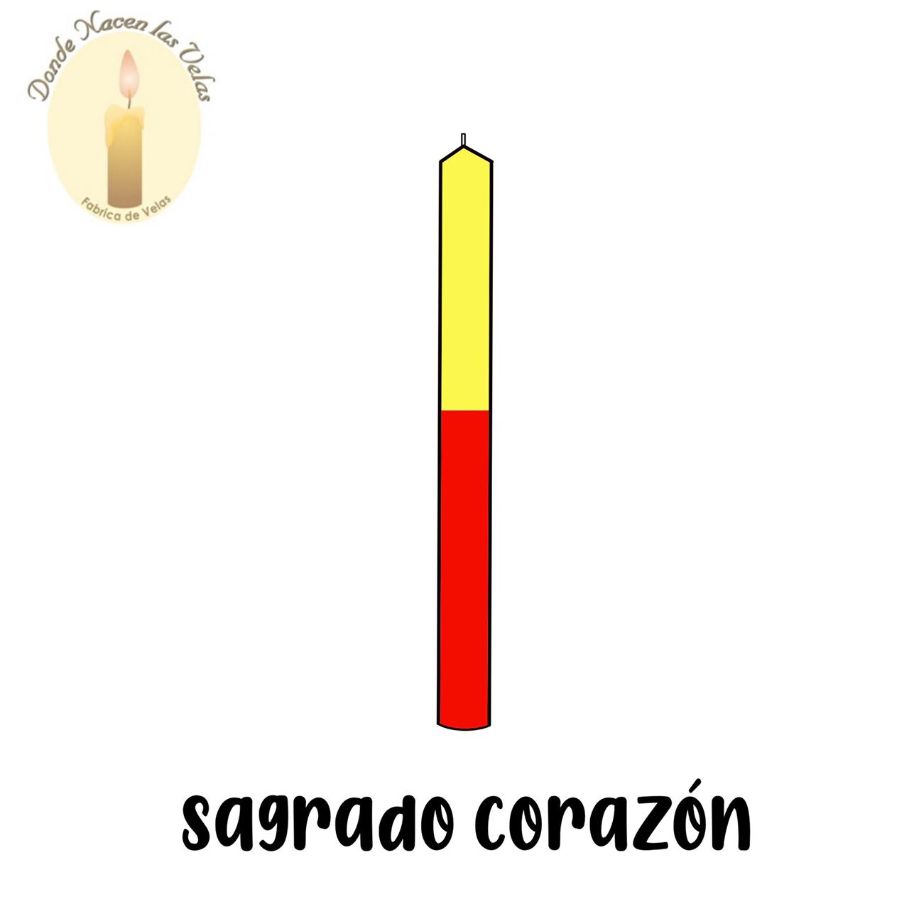 Vela Lisa color Sagrado Corazon