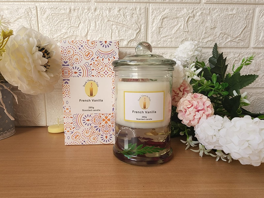 Velas Aromáticas Soya Y Gel, Vainilla